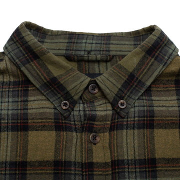GX1000 Long Sleeve Button Down Flannel Shirt - Green