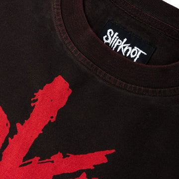 Welcome x Slipknot Barcode Overprint T-Shirt - Black/Red