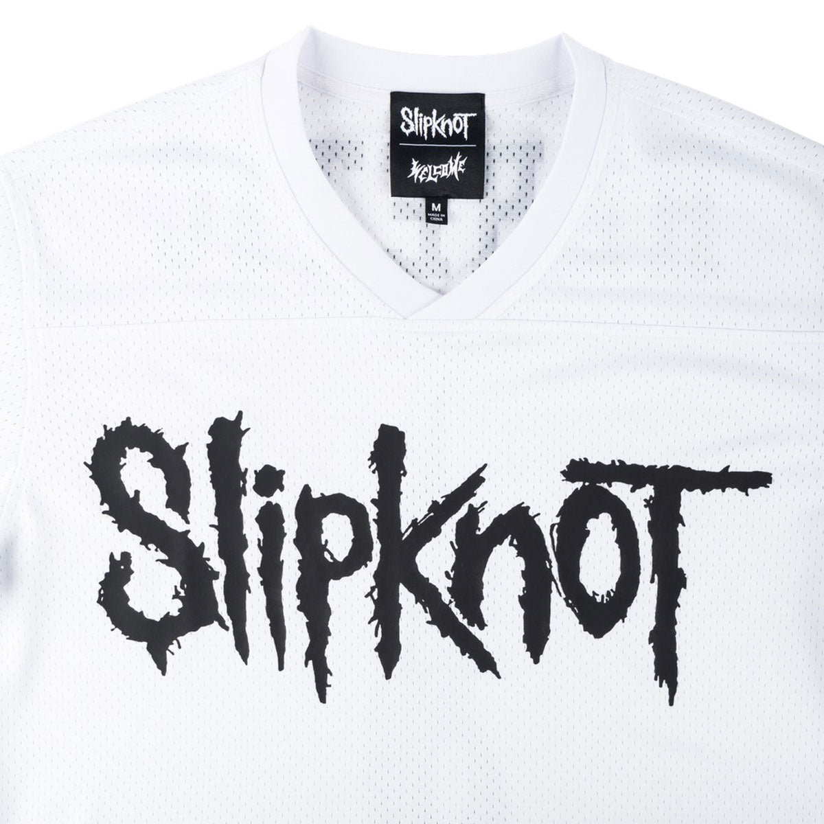 Welcome x Slipknot Heretic Mesh Football Jersey - White – CCS
