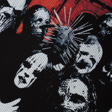 Welcome x Slipknot Masks Contrast Stitch Long Sleeve Thermal Shirt - Black/White