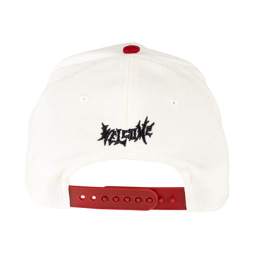 Welcome x Slipknot Nonagram Camo Hat - White/Red