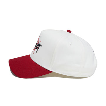 Welcome x Slipknot Nonagram Camo Hat - White/Red