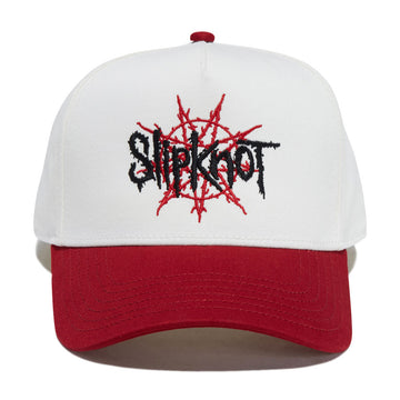Welcome x Slipknot Nonagram Camo Hat - White/Red