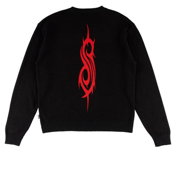 Welcome x Slipknot Overprint Sweater - Black/Red