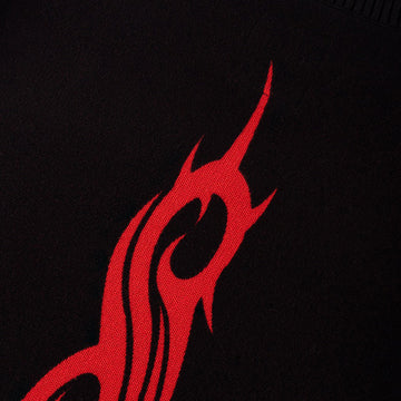Welcome x Slipknot Overprint Sweater - Black/Red