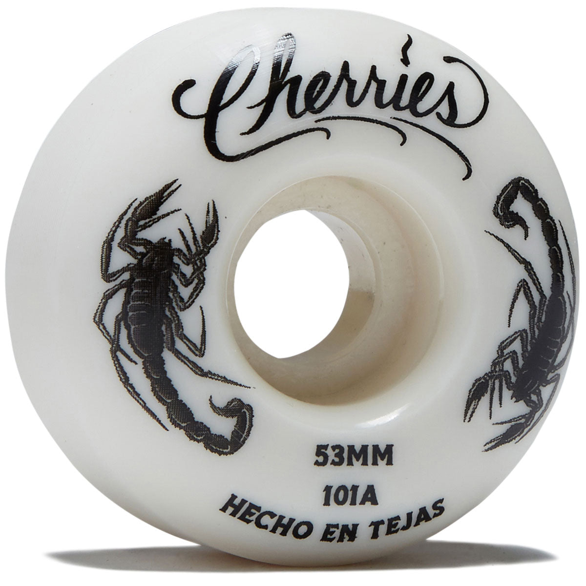 Cherries Scorpions Classic Slim Shape 101a Skateboard Wheels - White - 53mm image 1