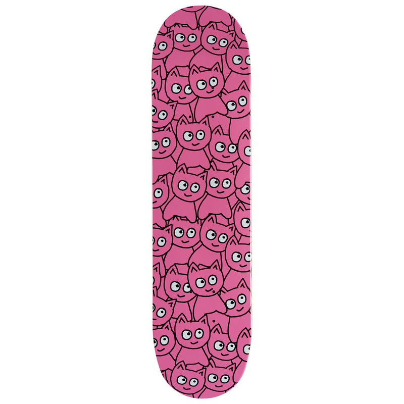 Meow Sticker Pile Skateboard Deck - Pink - 7.25