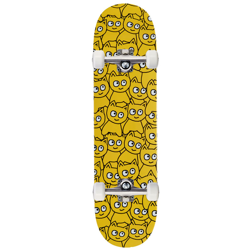 Meow Sticker Pile OG Skateboard Complete - 7.50
