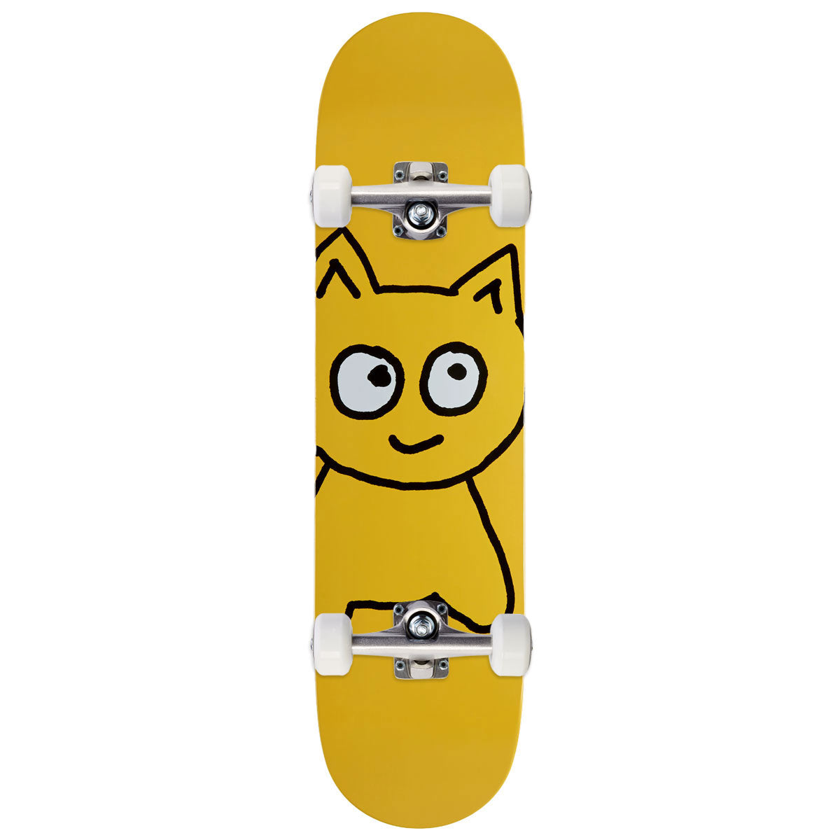 Meow Big Cat Skateboard Complete - Yellow - 8.00