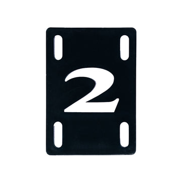 2 Riser Pads Risers - Black - 1/8
