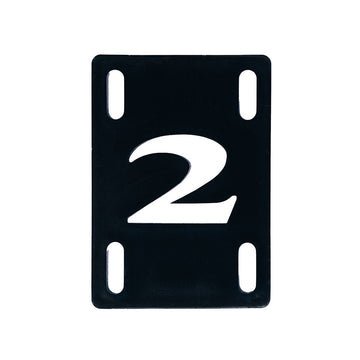 2 Riser Pads Risers - Black - 1/4