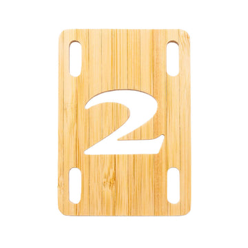 2 Riser Pads Risers - Bamboo - 1/8