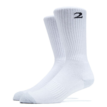 2 Riser Pads 2 Socks - White