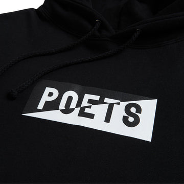 Poets Cinzano Screened Hoodie - Black