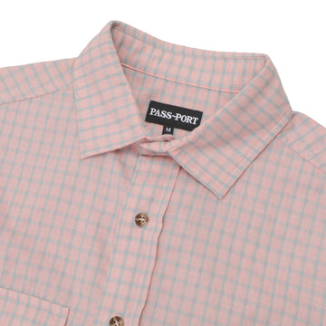 Passport Workers Check Shirt - Light Pink