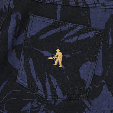 Passport Goes Around Workers Club Classic Jeans - Black/Navy