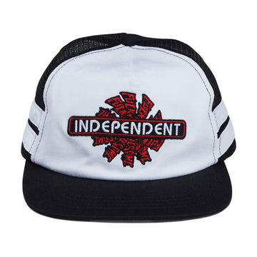 Fucking Awesome x Independent Spiral Logo Trucker Hat - White/Black