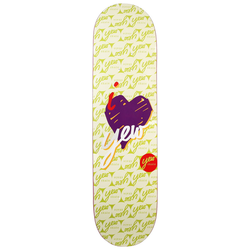Yew I Love Yew Skateboard Deck - Green - 8.25