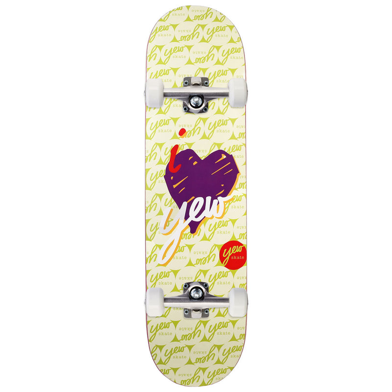 Yew I Love Yew Skateboard Complete - Green - 8.25