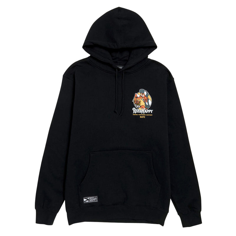 Reel Happy Birds Nest Hoodie - Black