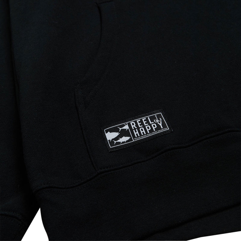 Reel Happy Birds Nest Hoodie - Black