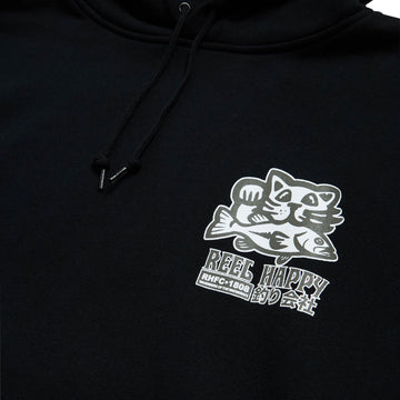 Reel Happy Masu Hoodie - Black
