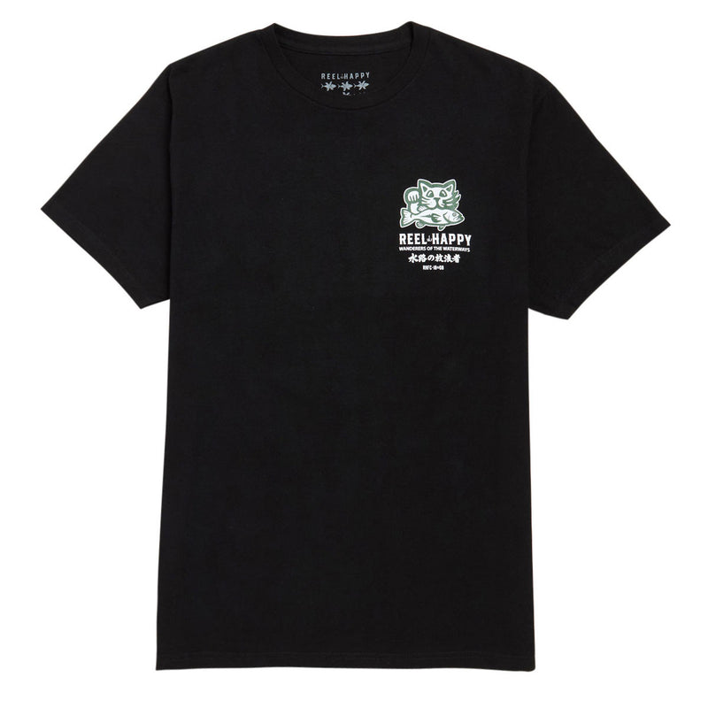 Reel Happy Hirame T-Shirt - Black