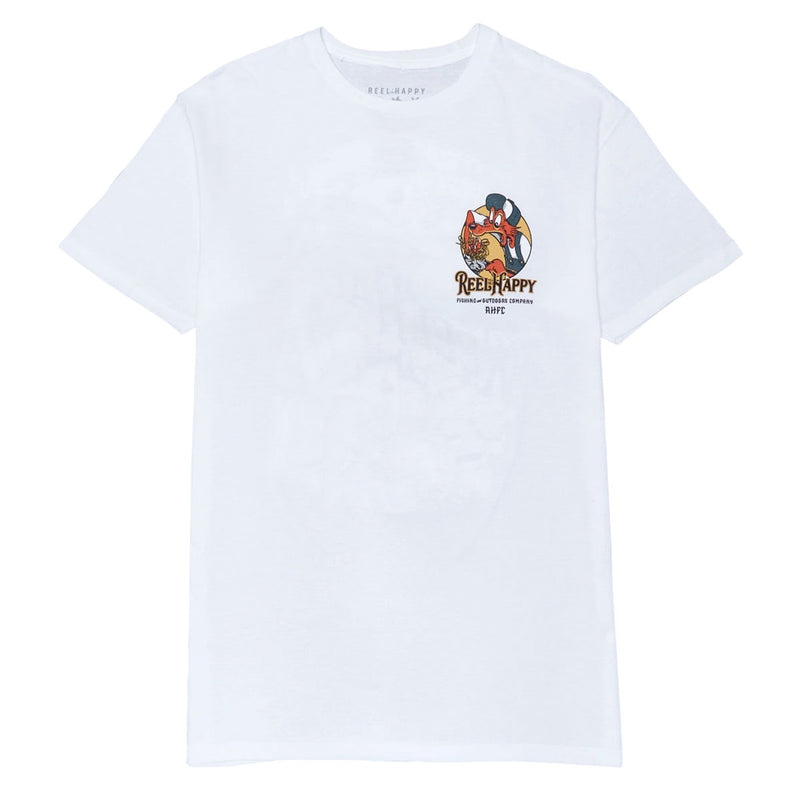 Reel Happy Birds Nest T-Shirt - White