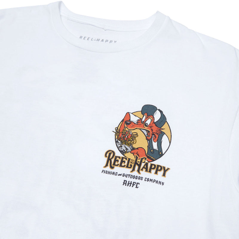 Reel Happy Birds Nest T-Shirt - White