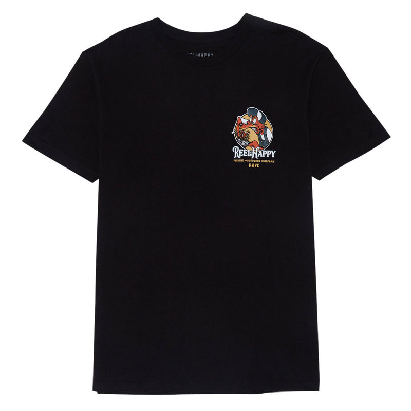 Reel Happy Birds Nest T-Shirt - Black