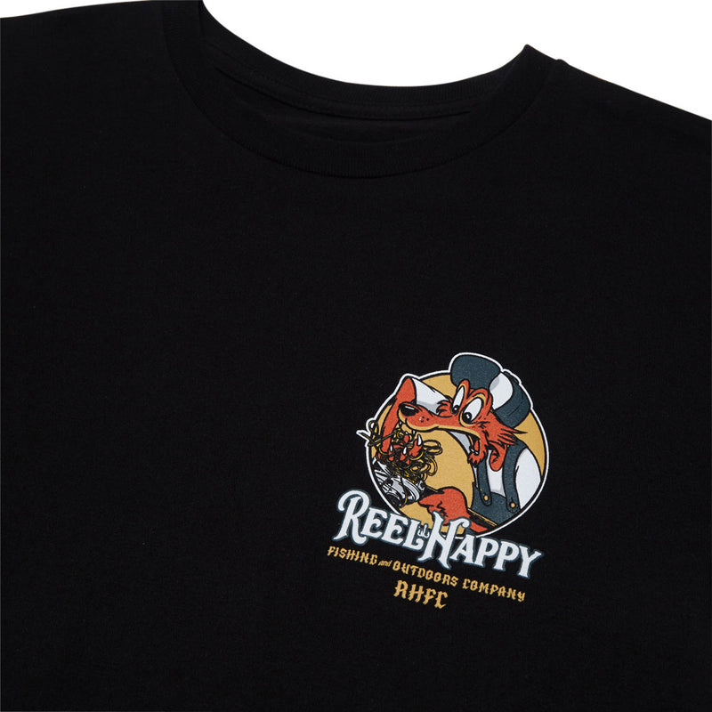Reel Happy Birds Nest T-Shirt - Black