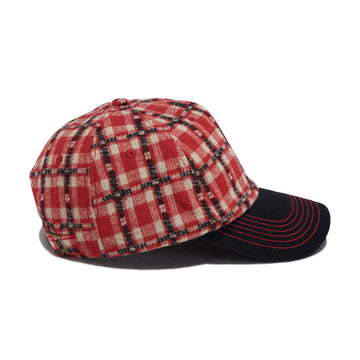 Fucking Awesome Seduction Plaid Snapback Hat - Red