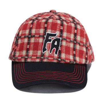 Fucking Awesome Seduction Plaid Snapback Hat - Red