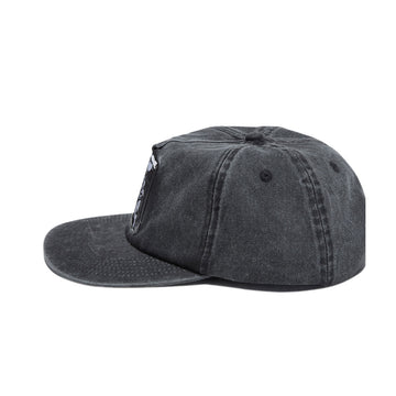 Fucking Awesome FU Patch Snapback Hat - Black Washed