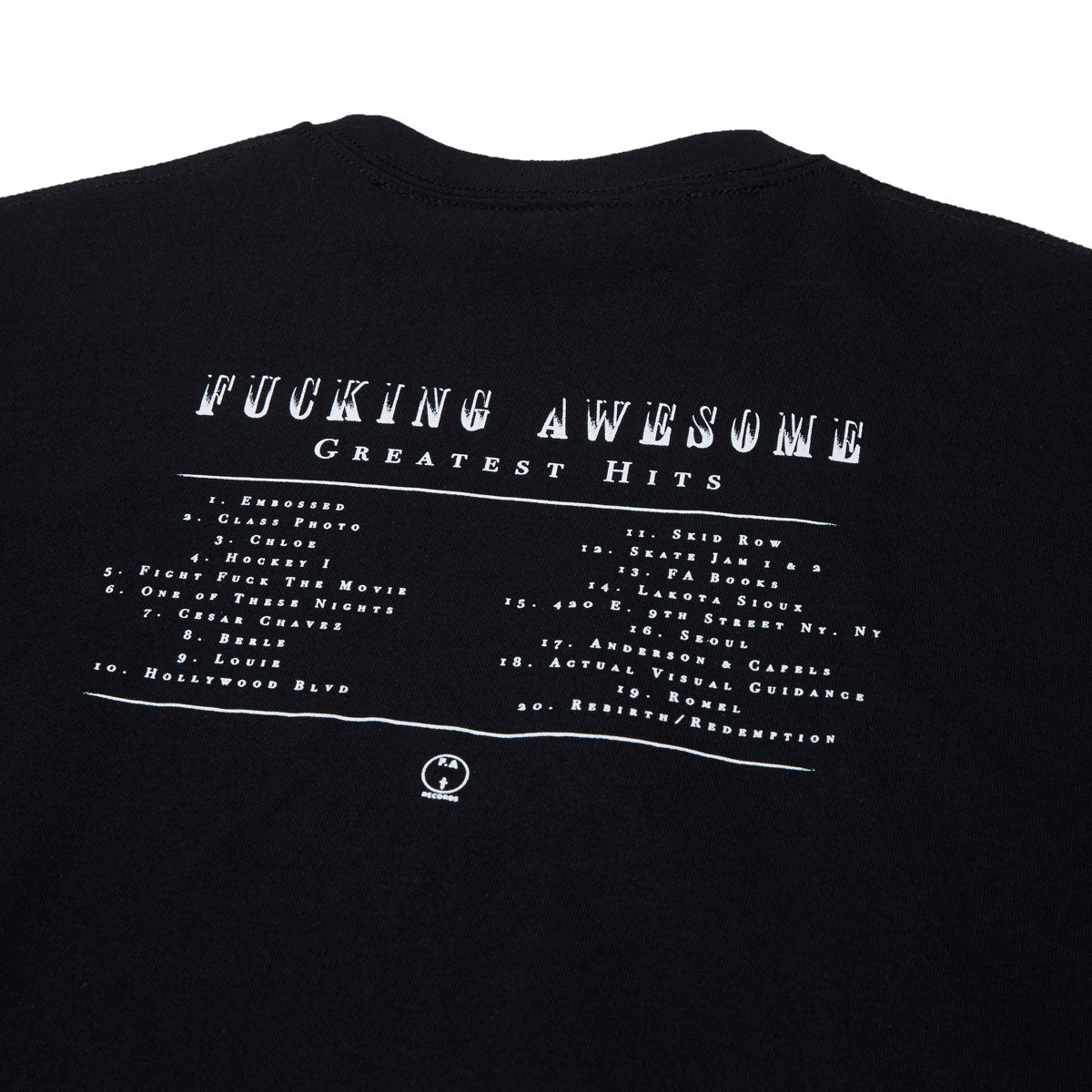 Fucking Awesome Greatest Hits T-Shirt - Black – CCS