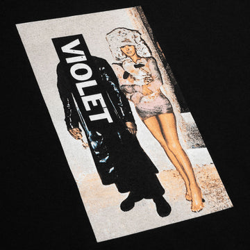 Violet It's A Girls World T-Shirt - Black