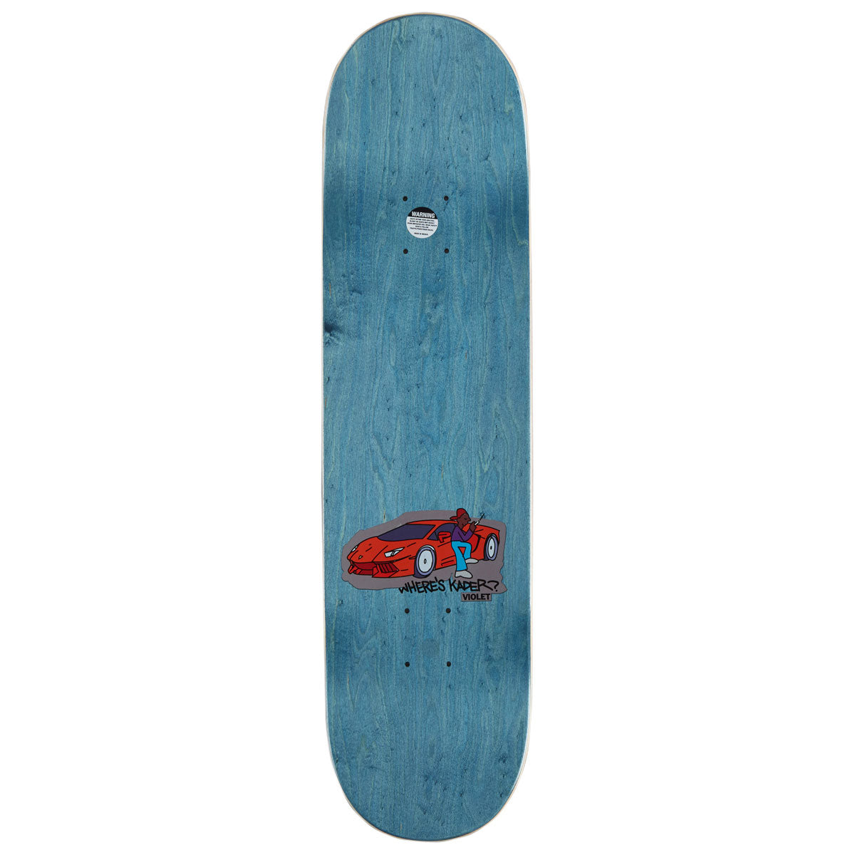 Violet Where's Kader? Skateboard Deck - 8.25