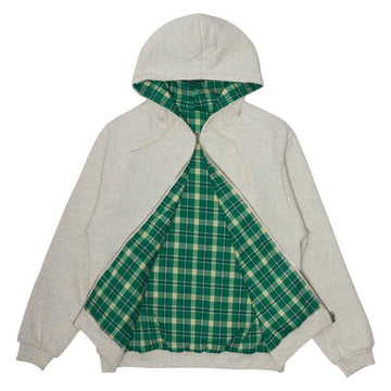 WKND Flannel Lined Zip Hoodie - Oatmeal Heather