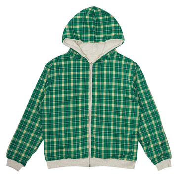 WKND Flannel Lined Zip Hoodie - Oatmeal Heather