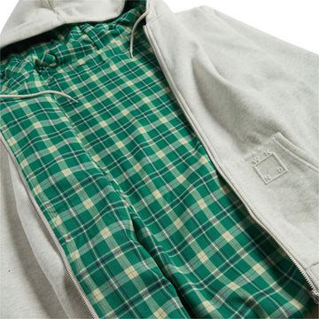WKND Flannel Lined Zip Hoodie - Oatmeal Heather