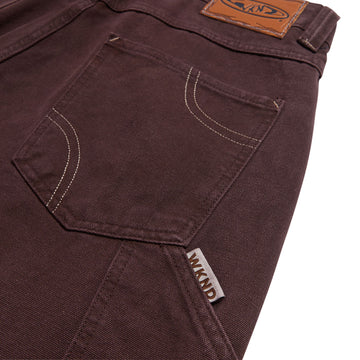 WKND Damn Near Carpenter Single Knee Canvas Pants - Brown