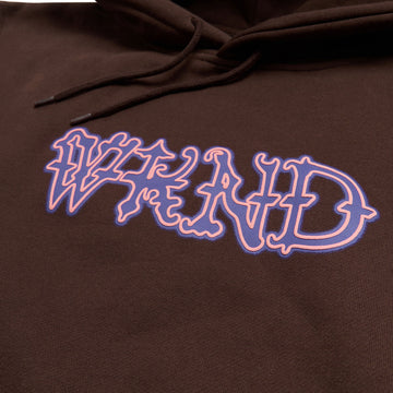 WKND Huldra Script Hoodie - Brown