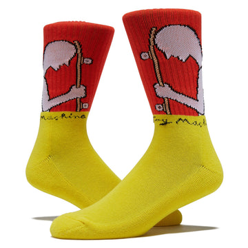 Toy Machine Skater Socks - Yellow