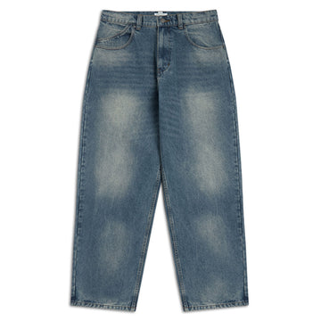 CCS Baggy Straight Denim Jeans - Sun Bleach Wash