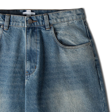 CCS Baggy Straight Denim Jeans - Sun Bleach Wash