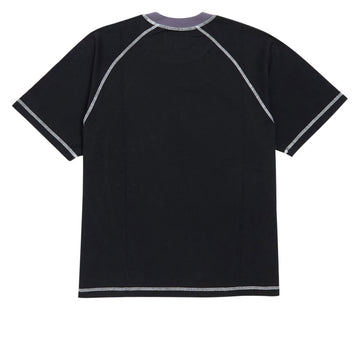Welcome Rash Paneled T-Shirt - Black