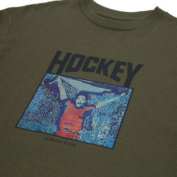 Hockey It Never Ends T-Shirt - Army