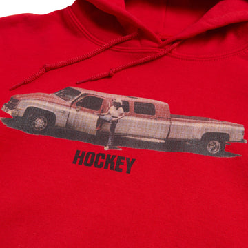 Hockey Truck The Long Way Hoodie - Red