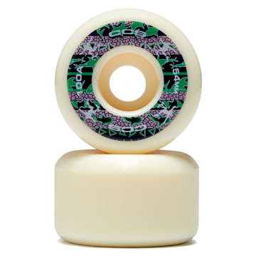 CCS Wide 100a Skateboard Wheels - White - 54mm