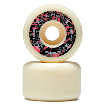 CCS Wide 100a Skateboard Wheels - White - 56mm